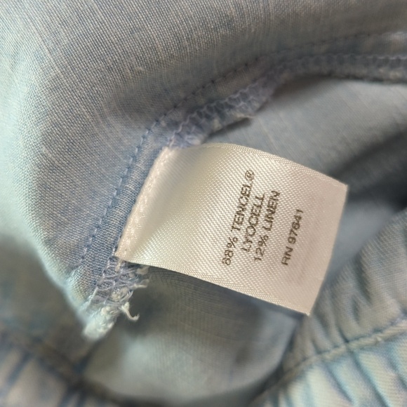 J. Jill Denim Tencel Skirt Light Blue Beach Spring Minimalist Oasis Wash Size XS - Picture 8 of 9